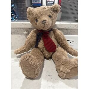 Hallmark Cards Teddy Bear Plush Stuffed Animal 1997 Classic‎ Tan Tie